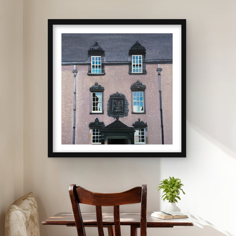 Argyll's Loging at Stirling Castle - reproduction encadrée, H 24 po x l 24 po, Noir