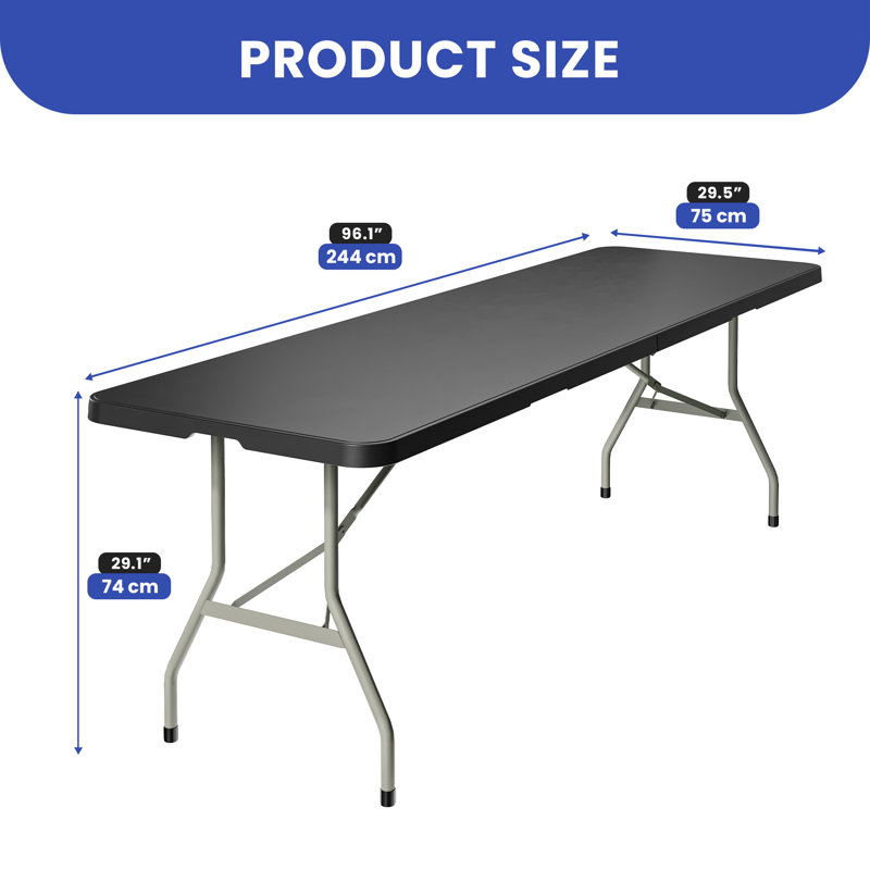 Table de pique-nique extérieure pliable 96,1 po