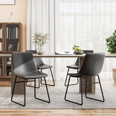 Ipke Faux Leather Upholstered Dining Chair