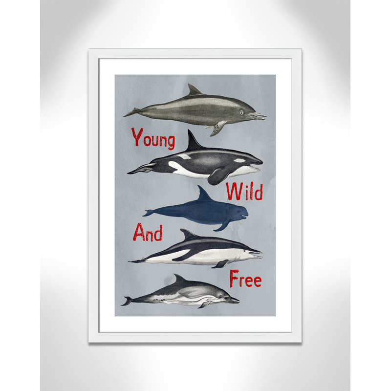 «Young and Wild», impression sur papier, H 34,5 po x l 24,5 po x P 0,6 po, Encadré plat blanc