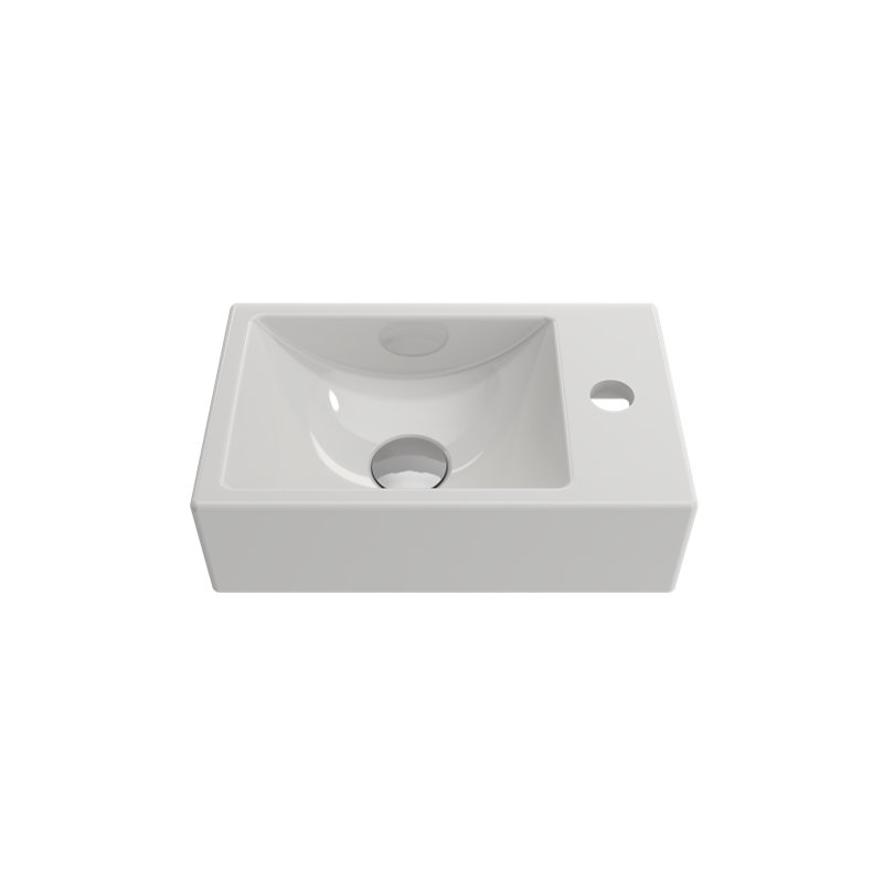 Milano 14.57'' L Bathroom Sink, White