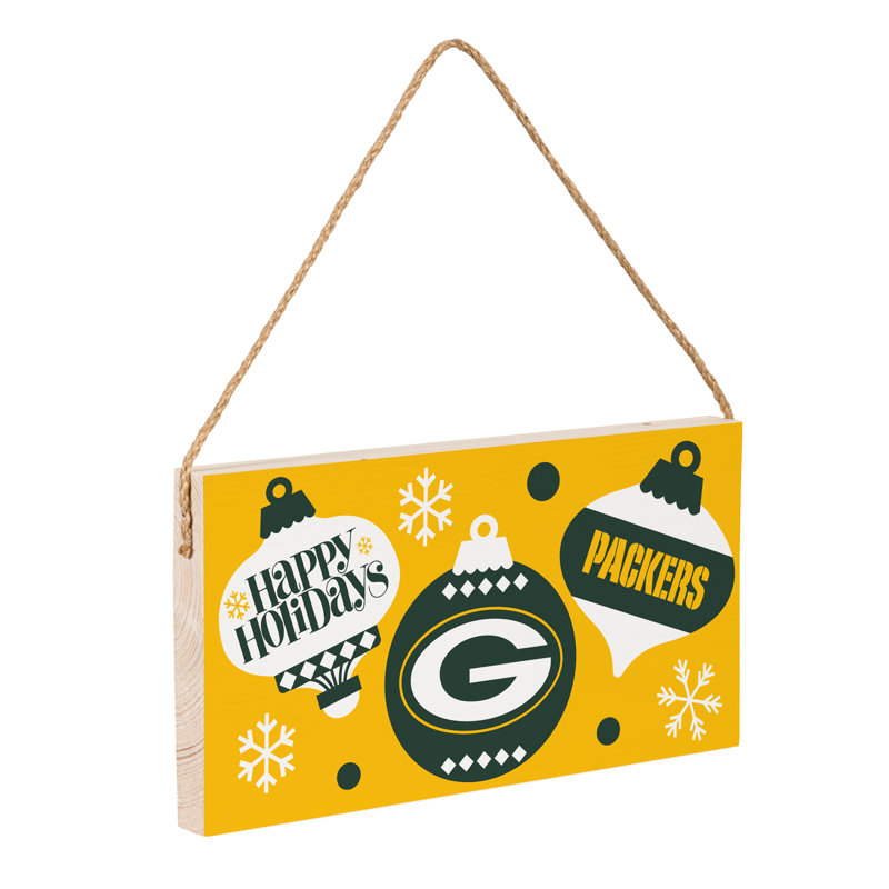 Plaque murale en bois Green Bay Packers 6 x 11