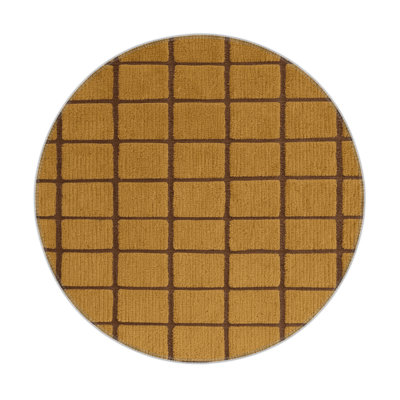 Tapis brun intérieur et extérieur Trellis
