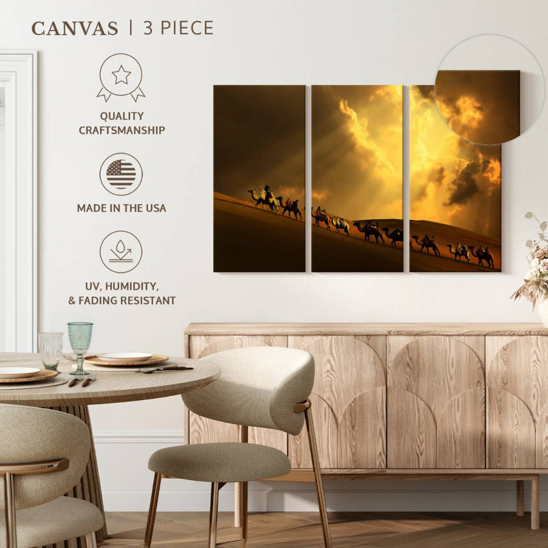 Camel Caravan Uphill, H 28 po x l 45 po