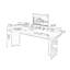 Bureau rectangulaire en bois massif noir-1323713742