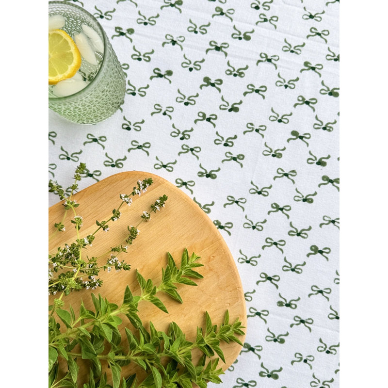 Table Throw - Bow, Sage & Evergreen