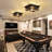 2 Pack 2-Light Square Flush Mount Ceiling Light