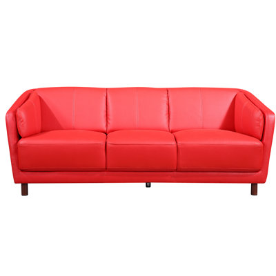 Evertsen 55.9'' Faux Leather Loveseat