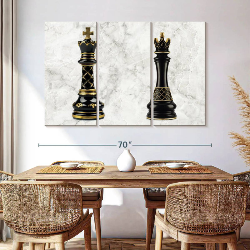 Senne Chess Royalties, 36" H x 57" W