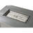 Topanga Rectangle Powder Coated Aluminum Propane Smokeless Fire Pit Table with Hidden Fuel Tank-884473590