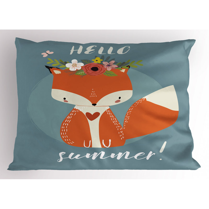 Fox Polyester Sham Set, Twin
