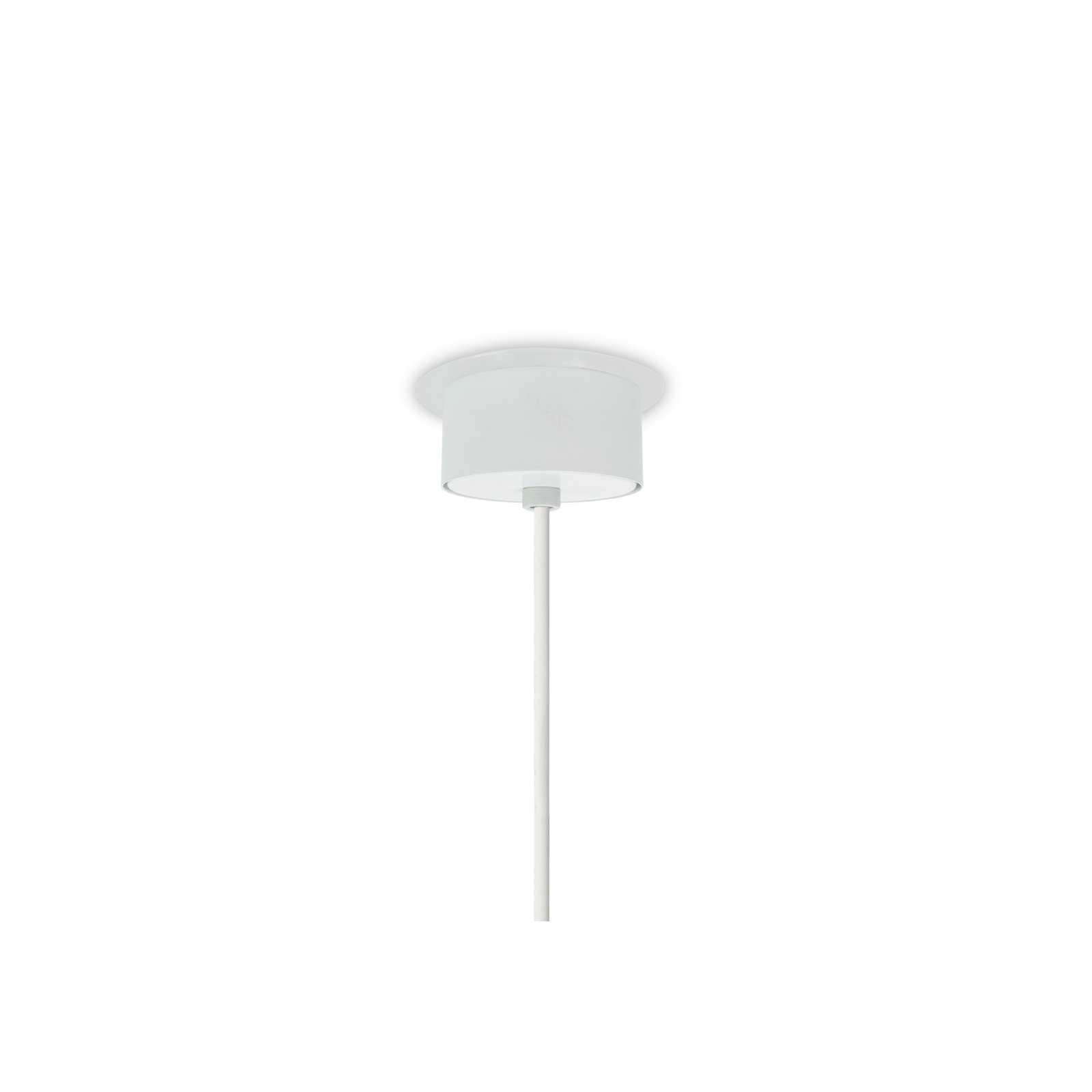 Swirl Single Light Dimmable Pendant, Red, E26, Matte White