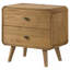 Table de chevet 2 tiroirs Light Ash-526695505