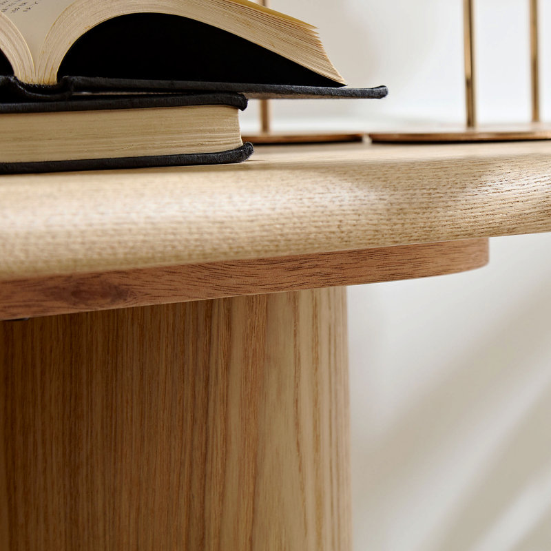 Console 66,9 po, pieds cylindriques pour entrée - naturel