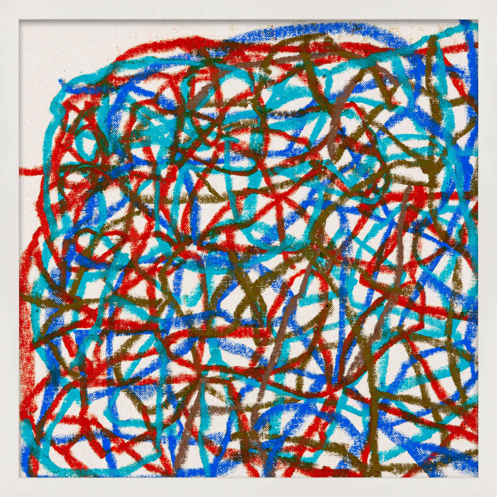 Dowlin "Expedition" Print by Stephanie Dennis, White, 30" H x 30" W  x 1.25" D