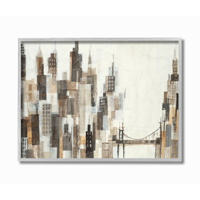 " Cityscape Abstract " by Third And Wall