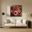 Hibiscus hawaïen, art mural en métal brun-1684803957