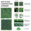 20" x 20" Artificial Boxwood Hedge Panel