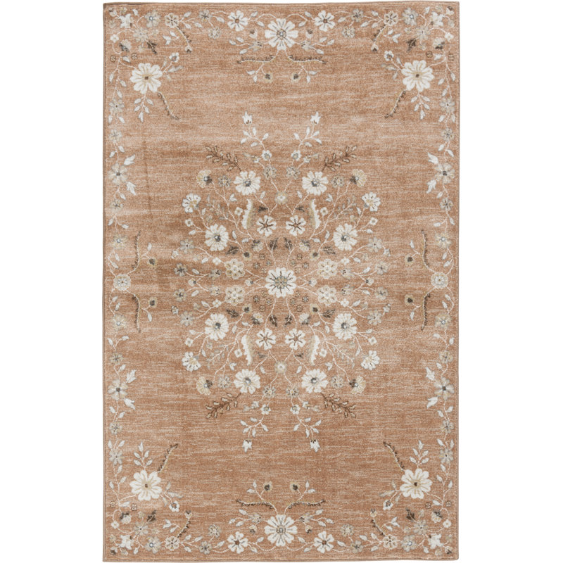  Tapis rose et sel Farrah Canyon, 7 pi 10 po x 9 pi 10 po