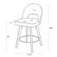 Tabouret de bar et de comptoir pivotant 26 po avec structure en bois massif-800021082-796903253