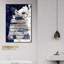 Pensées bleues profondes - Impression sur toile-51240090-51240096