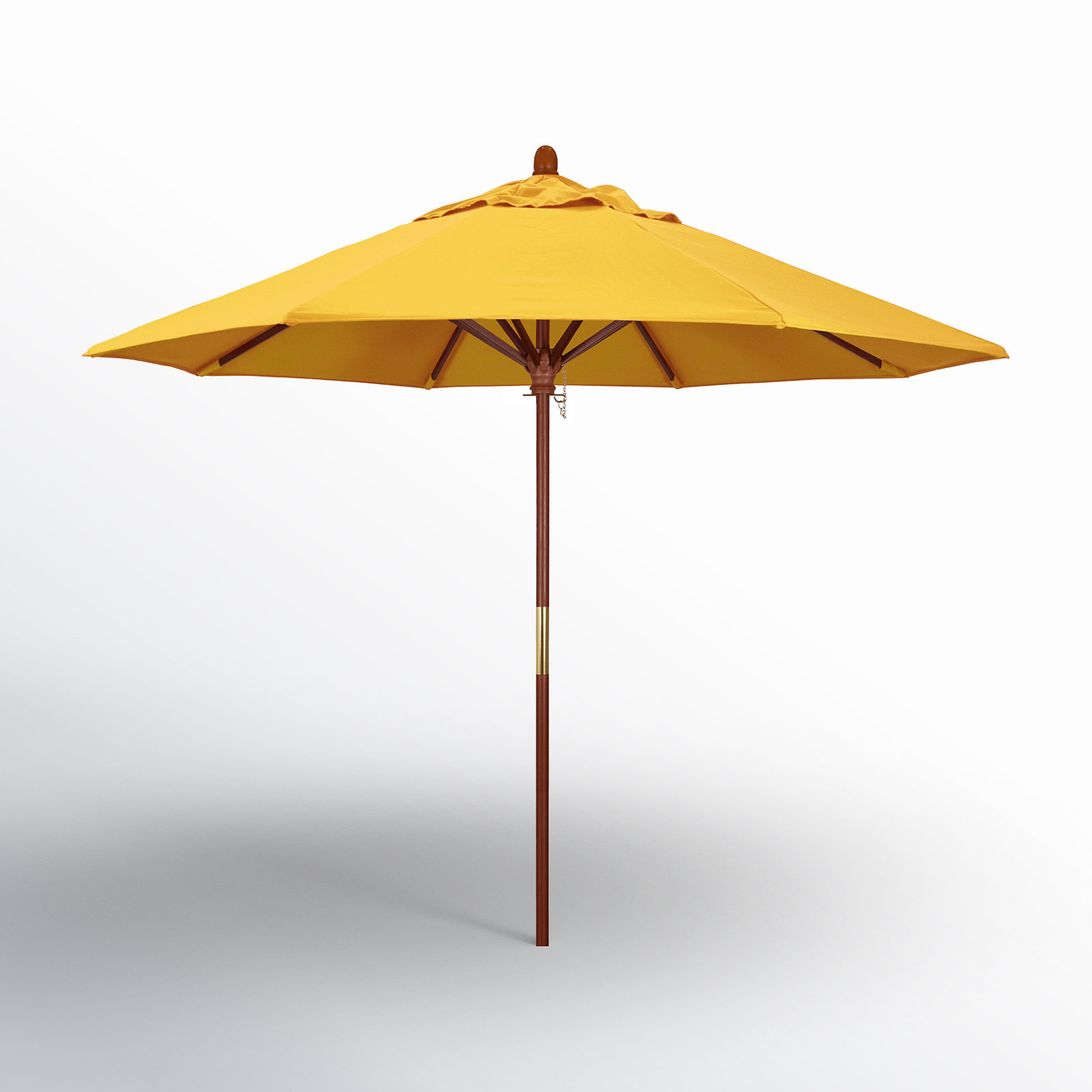 Manford 108'' Sunbrella® Outdoor Umbrella, Canvas Sunflower Yellow Sunbrella® Canvas
