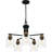  5-Light Matte Black Chandelier