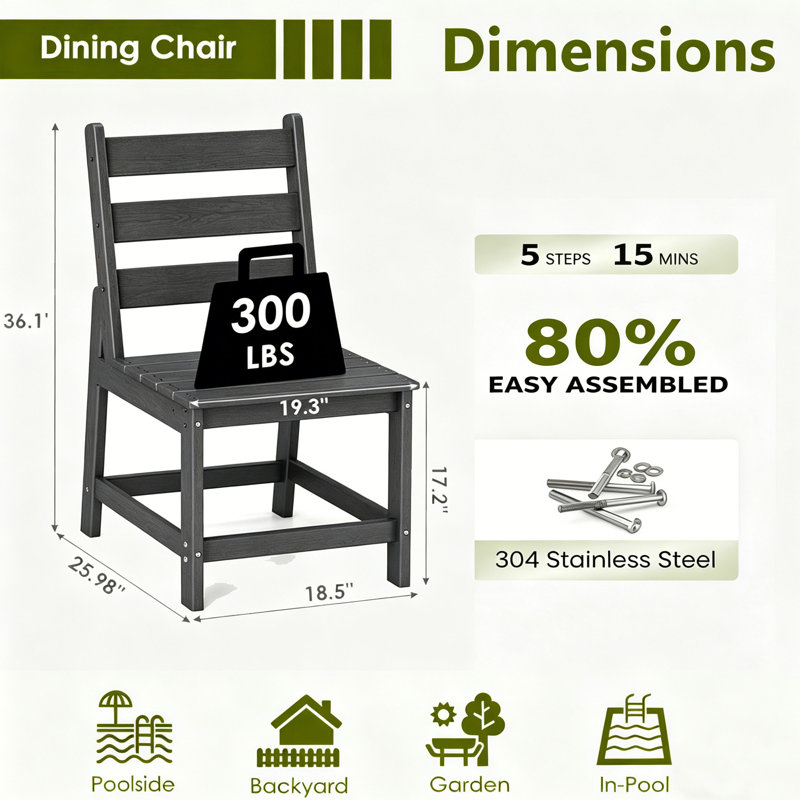 All Weather 7-Piece-Outdoor-Table-And-Chairs, Gray