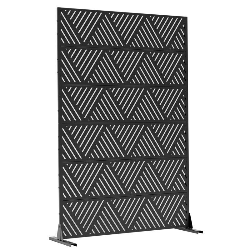 72"H×47"W×16"D Outdoor Metal Privacy Screen