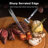 Barenthal Luxury 6-Piece Steak Knife Set, Stainless Steel Serrated Blades, Dishwasher Safe for Easy Cleaning, Perfect Gift for Home Kitchens