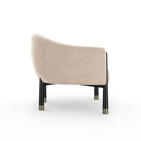 BATON ACCENT CHAIR, Cream