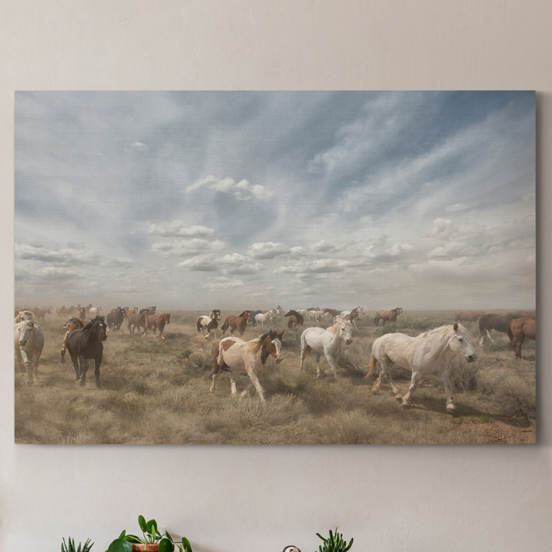 « Big Sky »-reproduction d’art sur toile, H 12 po x l 18 po x 1,5 po
