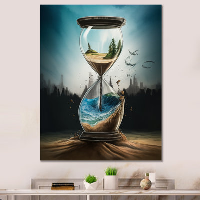 Sablier hyperréaliste I sur toile