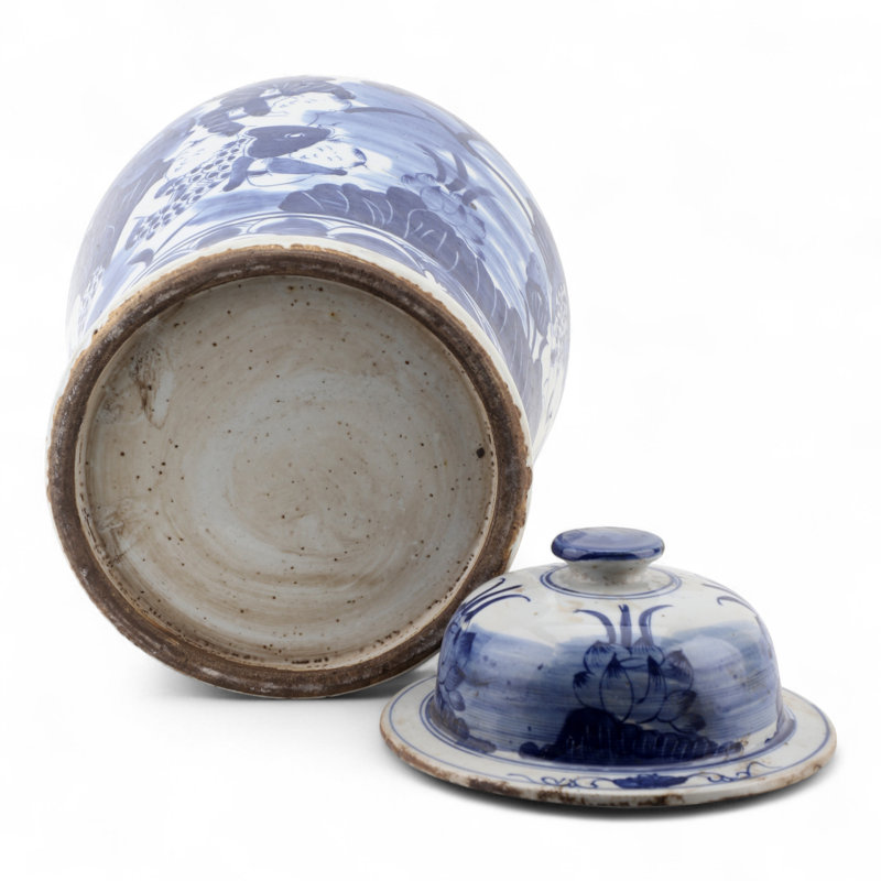 Blue and White Children Jar