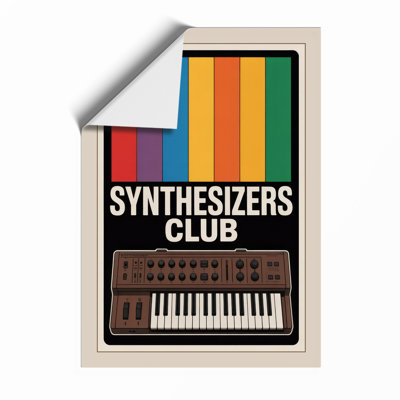 Synthesizers Club Retro - Framed Print