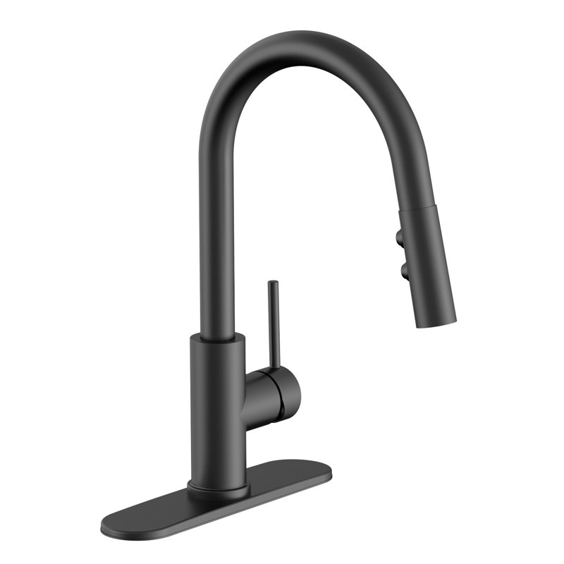 Robinet de cuisine Vetta, Noir mat