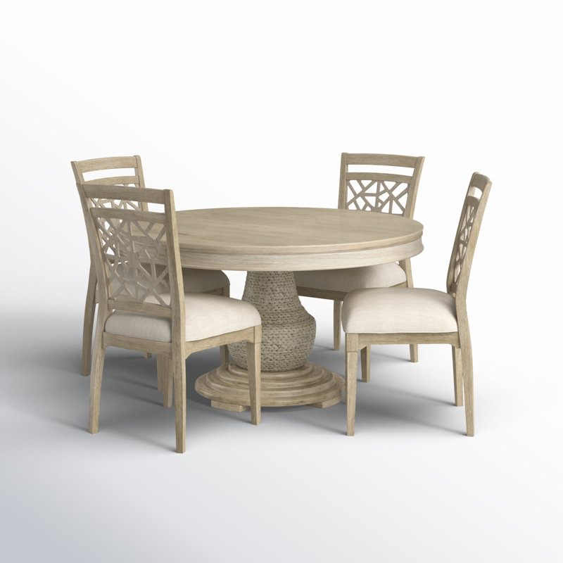 Dealmeida 4 - Person Pedestal Dining Set