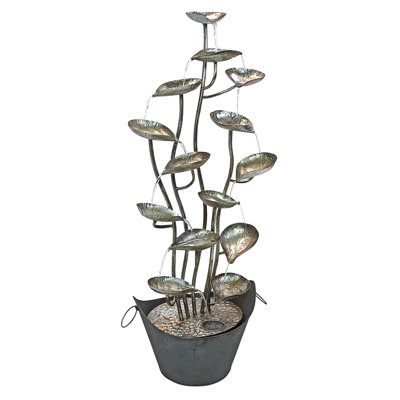 Handcrafted Outdoor Metal Floor Fountain