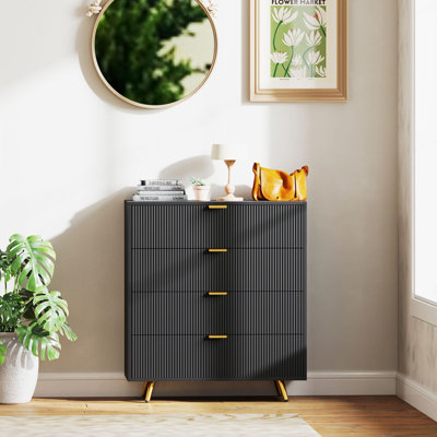 Baylum 10cm W 4 - Drawer Chest of Drawers