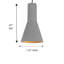 Luminaire suspendu 1 lumière - Béton