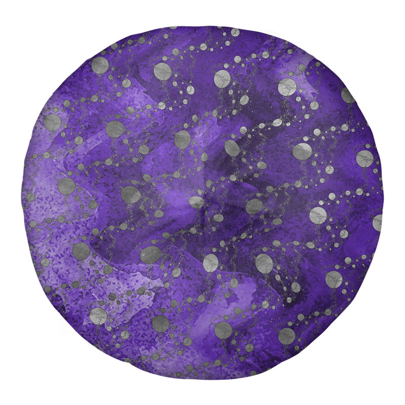 Coussin de sol Katelyn Elizabeth, H 26 po x l 26 po, Mauve