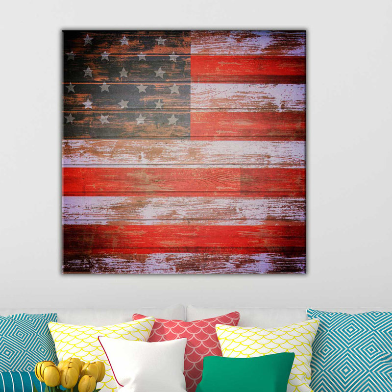 Liberté, États-Unis, impression sur toile tendue, H 36 po x l 36 po x P 1,5 po