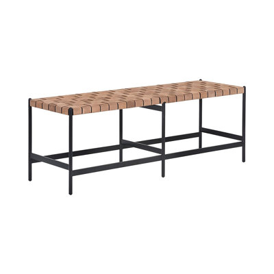 Omari Leather Bench