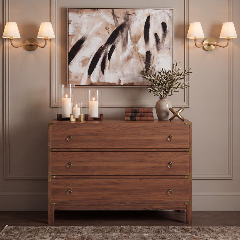 Commode d'appoint Kahlif, Noyer