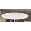 Table basse organique moderne avec plateau en marbre véritable et base piédestal
