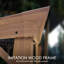 Pavillon de jardin à toit rigide Kozyard Apollo, structure en aluminium enduit de bois avec toit en acier galvanisé-123058514