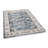 Elysium Vintage Panel Midnight Blue Rug with Fringe-655217958