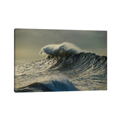 Waves In The Pacific Ocean At Dusk, San Pedro, Los Angeles, California, USA III by Panoramic Images - Wrapped Canvas Print
