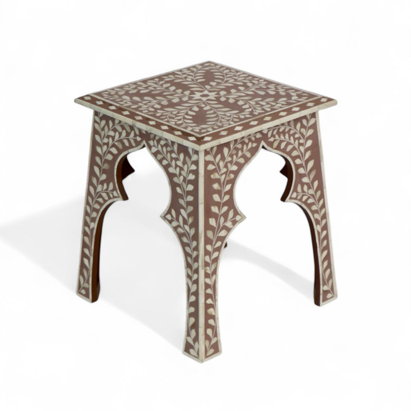 Mocha Bone Inlay Table
