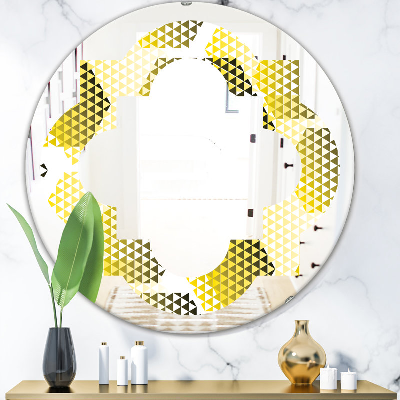 Miroir mural Hexagon, H 23,6 po x l 23,6 po